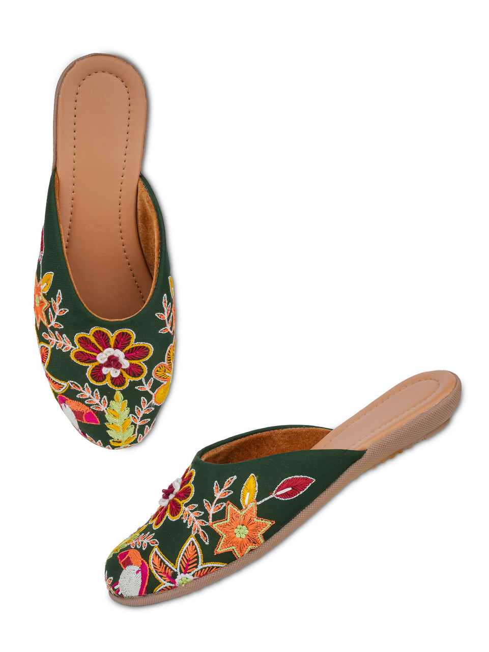 Women Embellished Ethnic Mojaris Flats