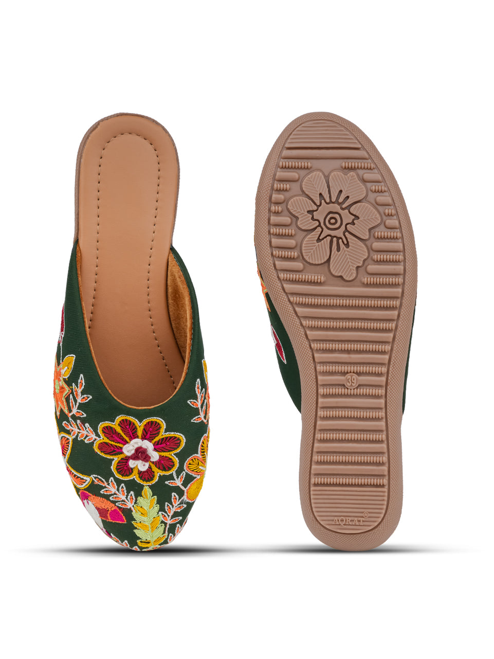 Women Embellished Ethnic Mojaris Flats