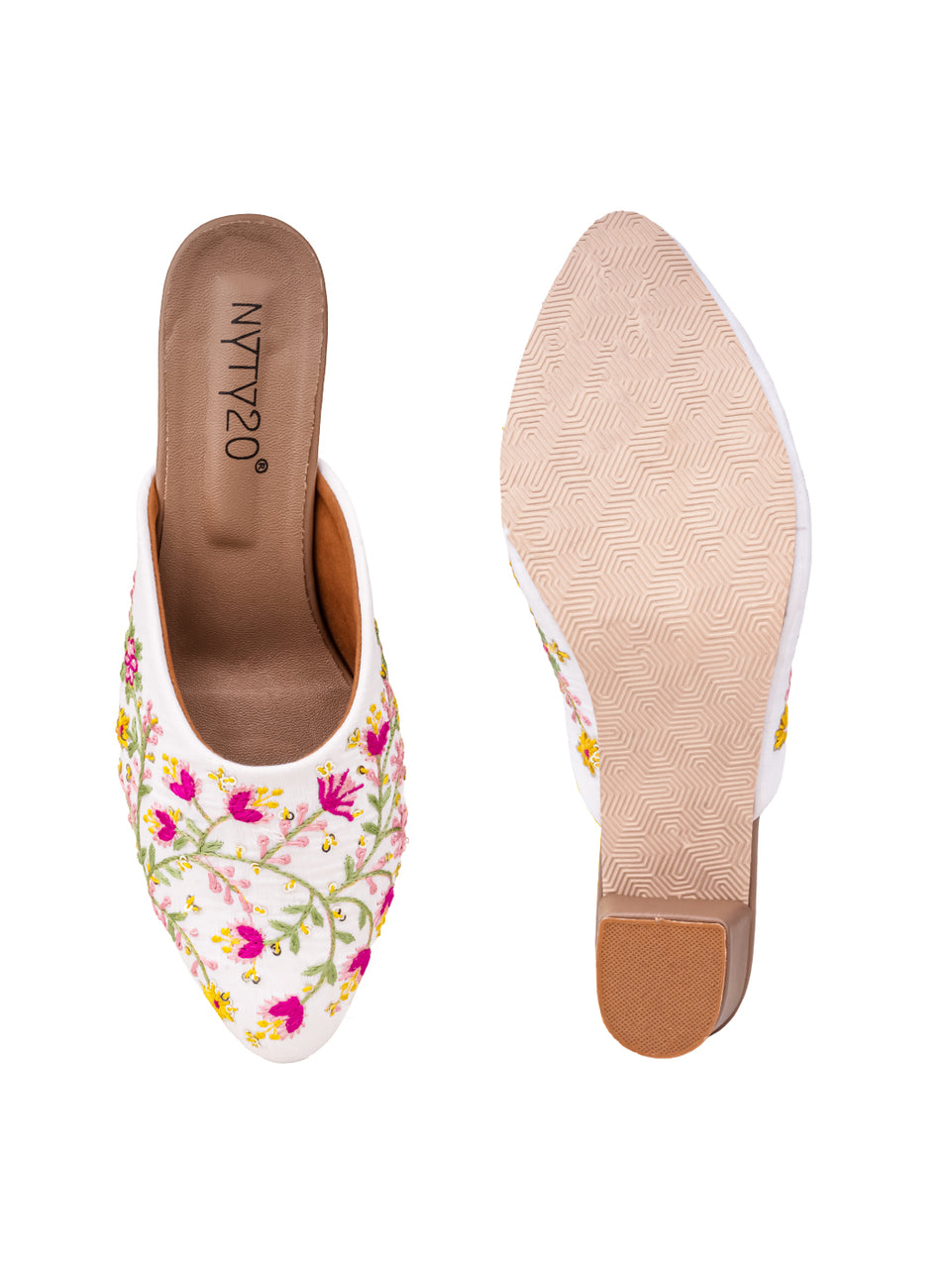White footwear heels