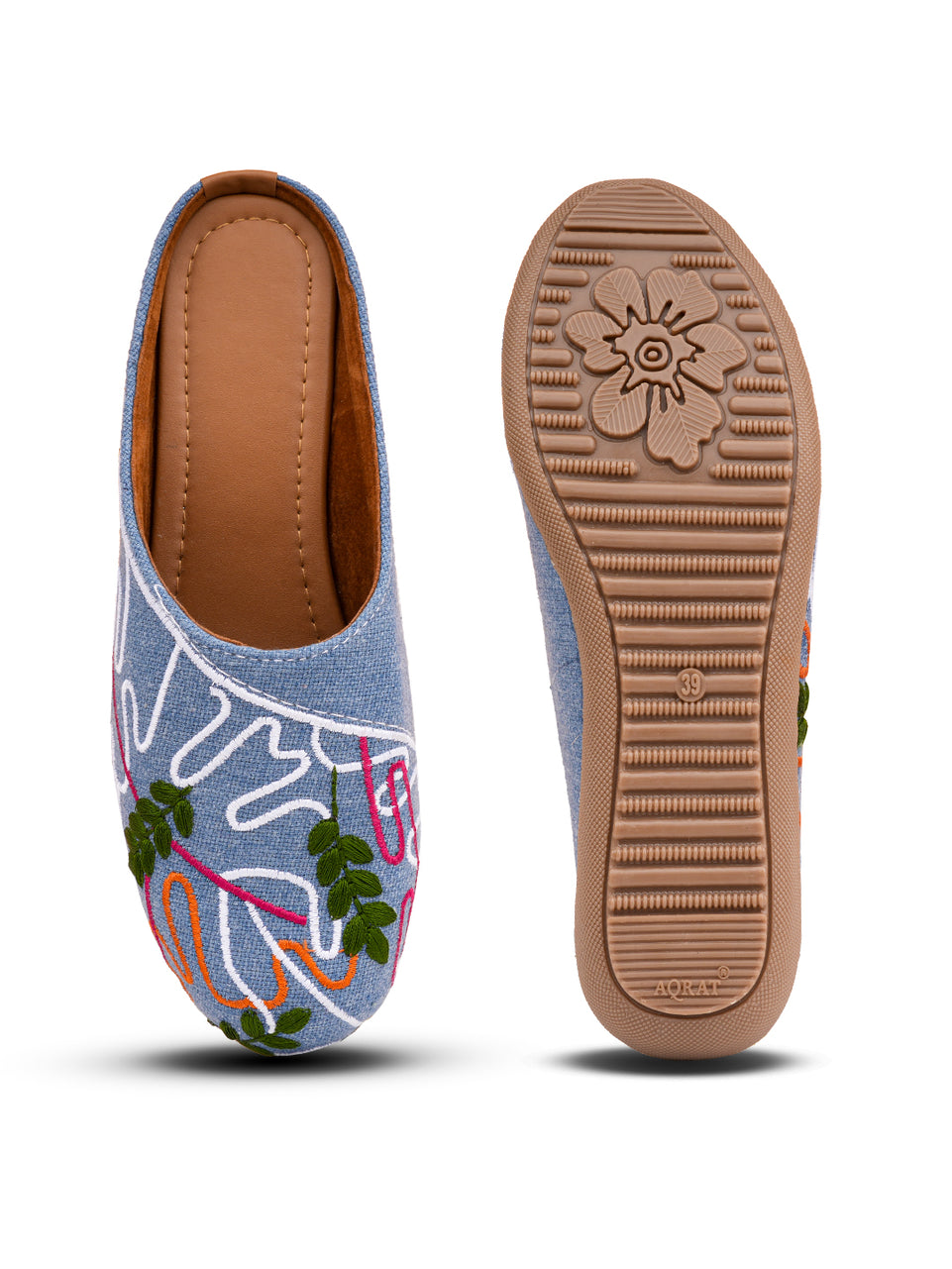 Embroidered Ethnic Mules