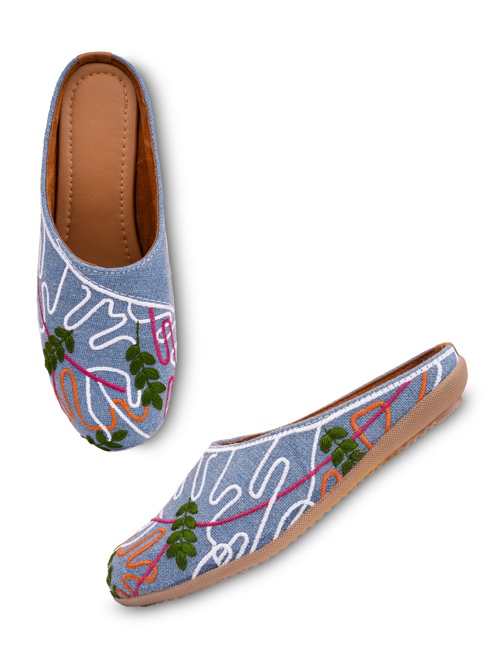 Embroidered Ethnic Mules