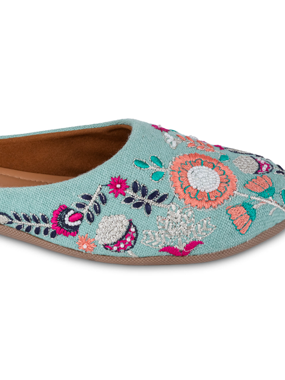 Women Embellished Ethnic Mojaris Flats