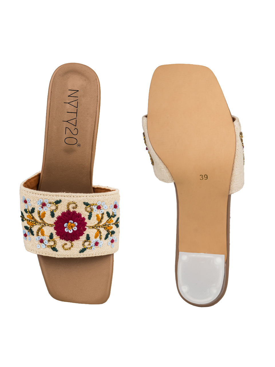 Red flower heel