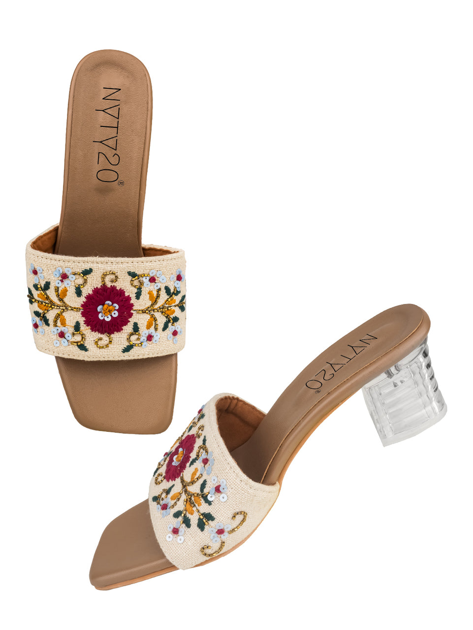 Red flower heel