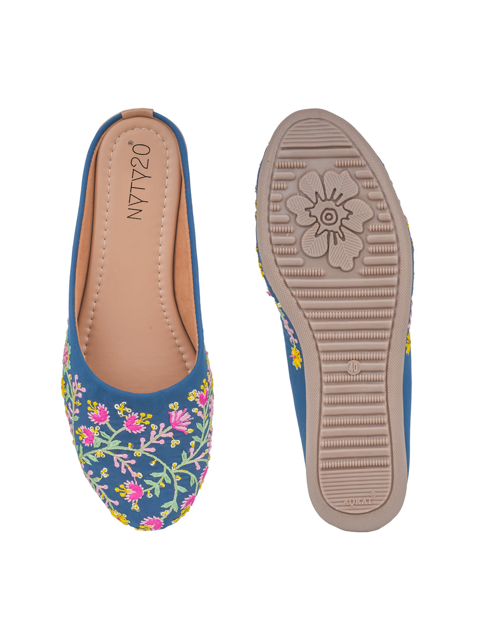 Blue design jutti