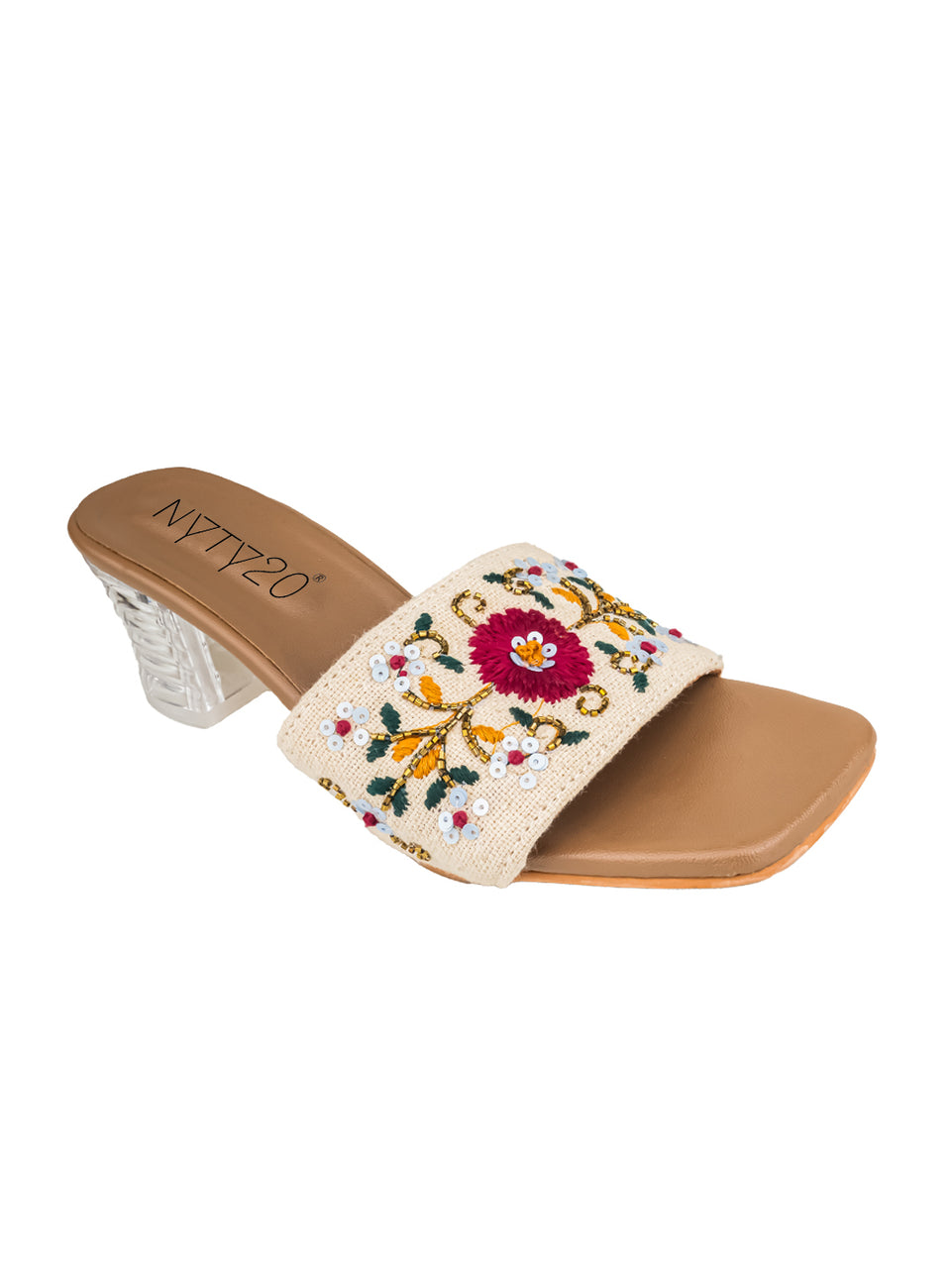Red flower heel