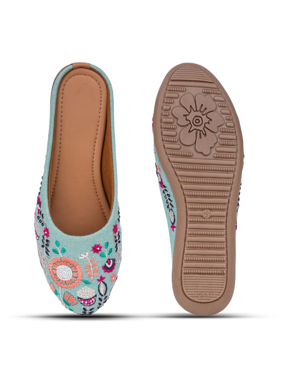 Women Embellished Ethnic Mojaris Flats