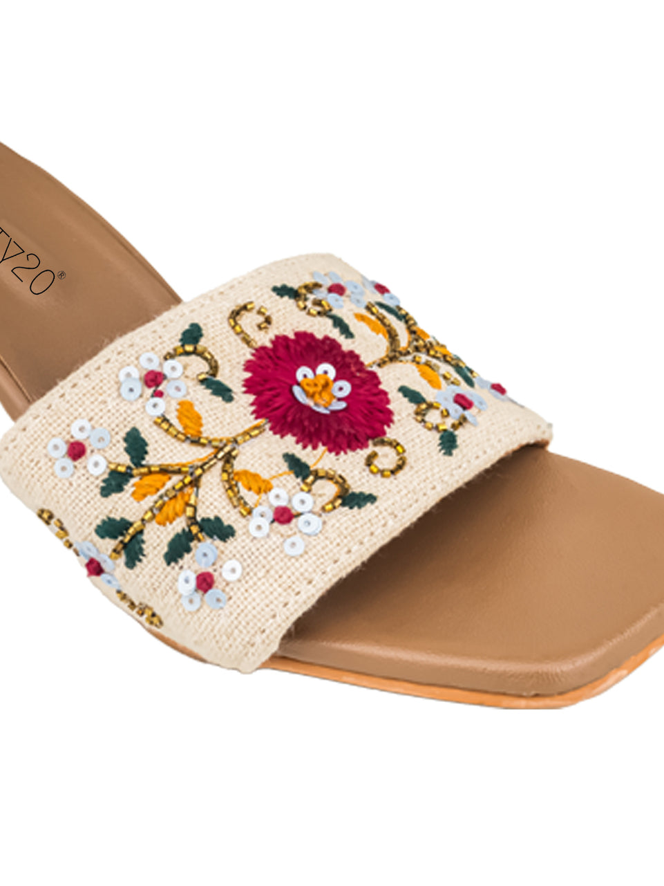 Red flower heel