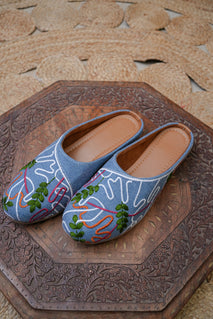 Embroidered Ethnic Mules