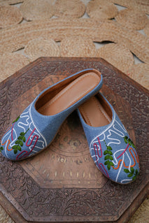 Embroidered Ethnic Mules